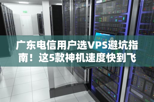广东电信用户选VPS避坑指南！这5款神机速度快到飞起，晚高峰也不卡！
