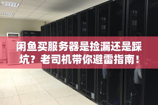 闲鱼买服务器是捡漏还是踩坑？老司机带你避雷指南！