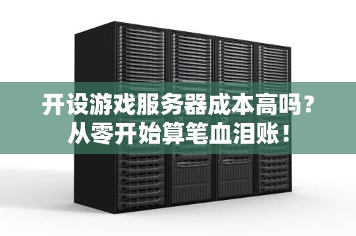 开设游戏服务器成本高吗？从零开始算笔血泪账！