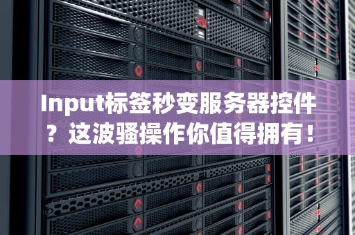 Input标签秒变服务器控件？这波骚操作你值得拥有！