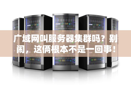 广域网叫服务器集群吗？别闹，这俩根本不是一回事！