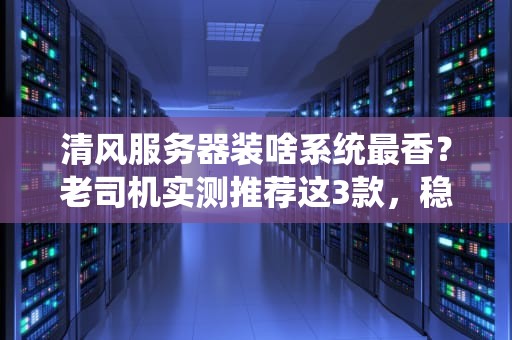 清风服务器装啥系统最香？老司机实测推荐这3款，稳如老狗！