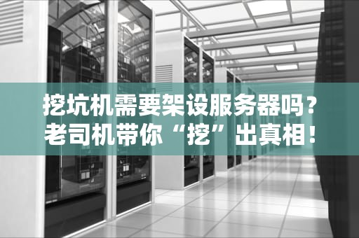 挖坑机需要架设服务器吗？老司机带你“挖”出真相！