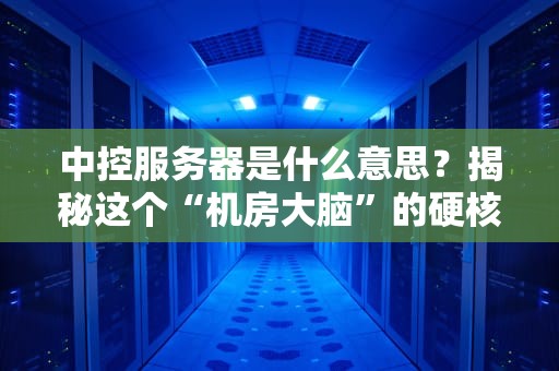 中控服务器是什么意思？揭秘这个“机房大脑”的硬核日常！