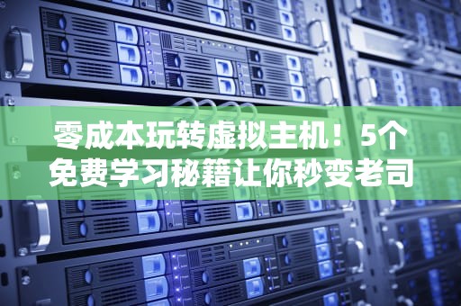 零成本玩转虚拟主机！5个免费学习秘籍让你秒变老司机