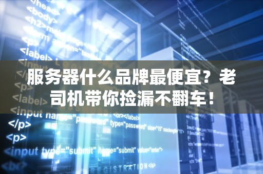 服务器什么品牌最便宜？老司机带你捡漏不翻车！
