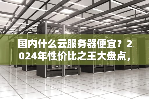 国内什么云服务器便宜？2024年性价比之王大盘点，小白避坑指南！