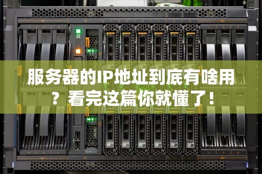 服务器的IP地址到底有啥用？看完这篇你就懂了！