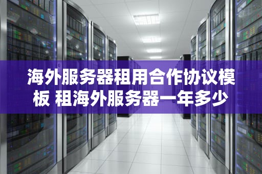海外服务器租用合作协议模板 租海外服务器一年多少钱