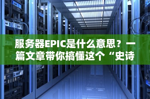 服务器EPIC是什么意思？一篇文章带你搞懂这个“史诗级”概念！