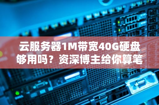云服务器1M带宽40G硬盘够用吗？资深博主给你算笔明白账！