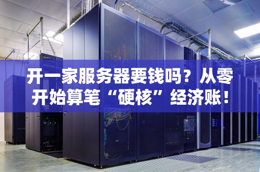 开一家服务器要钱吗？从零开始算笔“硬核”经济账！