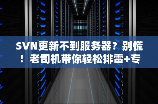 SVN更新不到服务器？别慌！老司机带你轻松排雷+专业解决方案