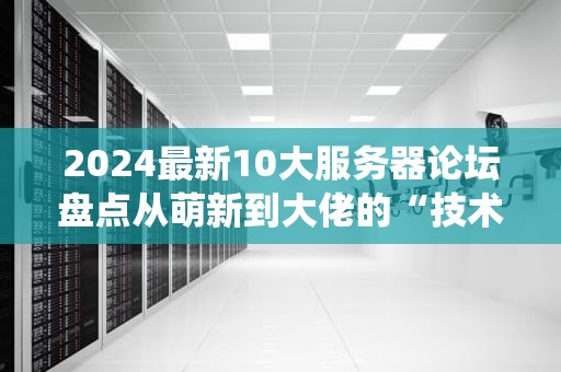 2024最新10大服务器论坛盘点从萌新到大佬的“技术修仙”指南