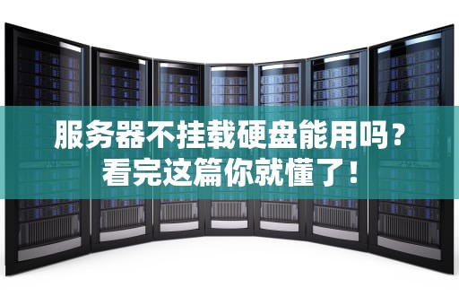 服务器不挂载硬盘能用吗？看完这篇你就懂了！