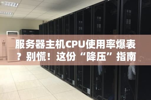 服务器主机CPU使用率爆表？别慌！这份“降压”指南让你秒变运维老司机