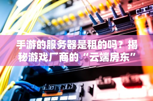 手游的服务器是租的吗？揭秘游戏厂商的“云端房东”生存法则！