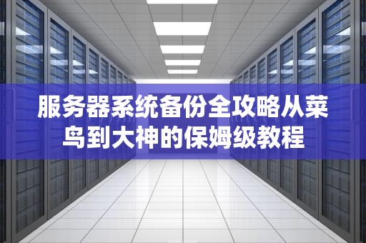 服务器系统备份全攻略从菜鸟到大神的保姆级教程