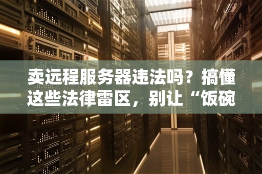 卖远程服务器违法吗？搞懂这些法律雷区，别让“饭碗”变“牢饭”！