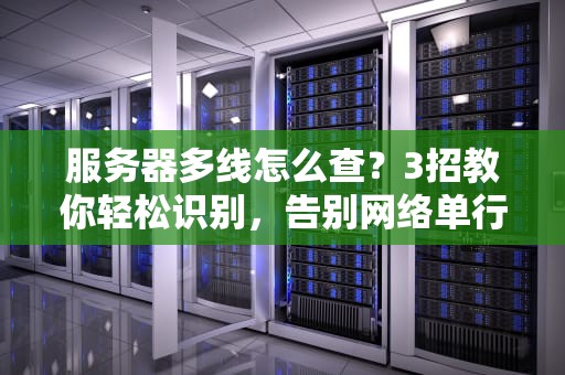 服务器多线怎么查？3招教你轻松识别，告别网络单行道！