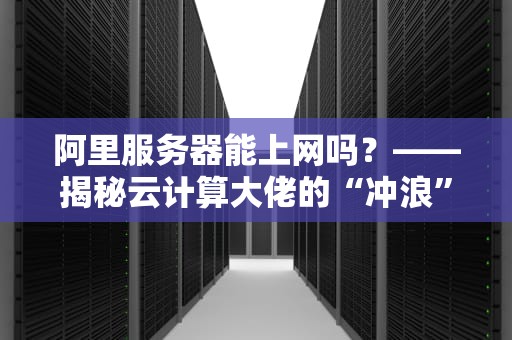 阿里服务器能上网吗？——揭秘云计算大佬的“冲浪”技能包