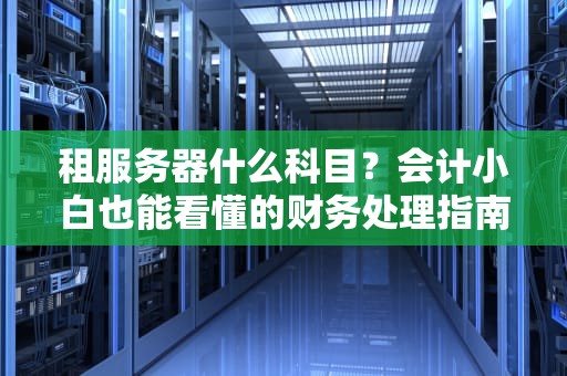 租服务器什么科目？会计小白也能看懂的财务处理指南