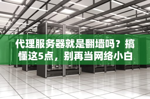 代理服务器就是翻墙吗？搞懂这5点，别再当网络小白！