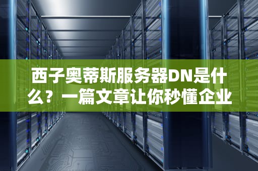 西子奥蒂斯服务器DN是什么？一篇文章让你秒懂企业级存储黑科技！