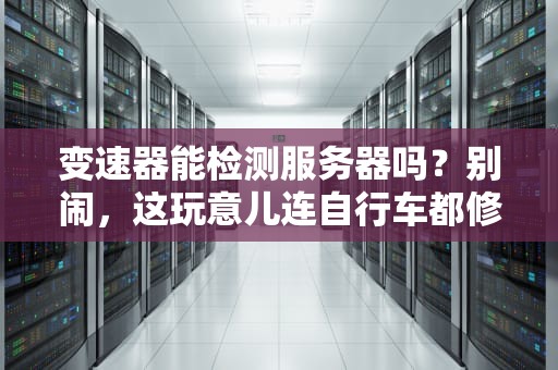 变速器能检测服务器吗？别闹，这玩意儿连自行车都修不明白！