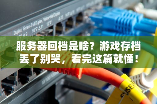 服务器回档是啥？游戏存档丢了别哭，看完这篇就懂！