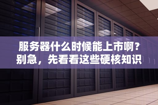服务器什么时候能上市啊？别急，先看看这些硬核知识点！