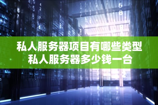 私人服务器项目有哪些类型 私人服务器多少钱一台