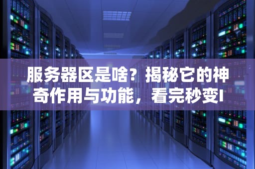 服务器区是啥？揭秘它的神奇作用与功能，看完秒变IT达人！