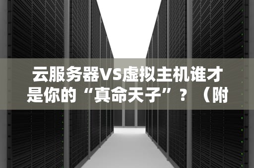 云服务器VS虚拟主机谁才是你的“真命天子”？（附专业测评+小白避坑指南）