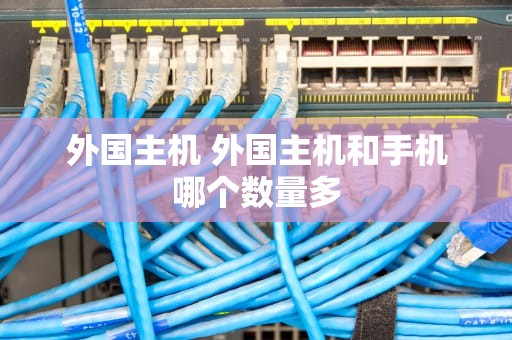 外国主机 外国主机和手机哪个数量多