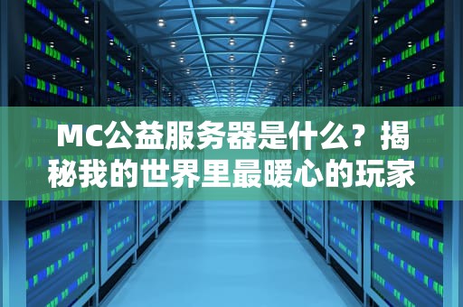 MC公益服务器是什么？揭秘我的世界里最暖心的玩家社区！