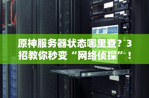 原神服务器状态哪里查？3招教你秒变“网络侦探”！（附专业工具测评）