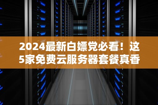 2024最新白嫖党必看！这5家免费云服务器套餐真香警告