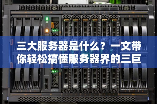 三大服务器是什么？一文带你轻松搞懂服务器界的三巨头！