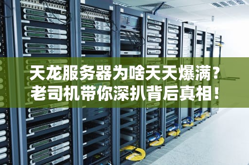 天龙服务器为啥天天爆满？老司机带你深扒背后真相！