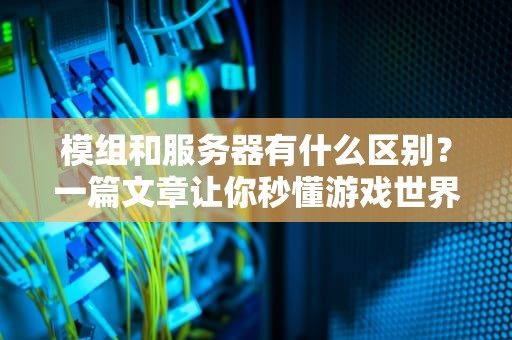 模组和服务器有什么区别？一篇文章让你秒懂游戏世界的“外挂”与“大本营”！