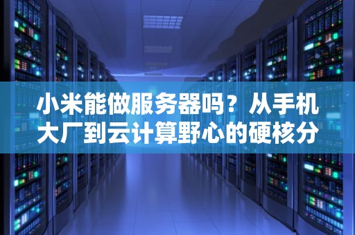 小米能做服务器吗？从手机大厂到云计算野心的硬核分析！