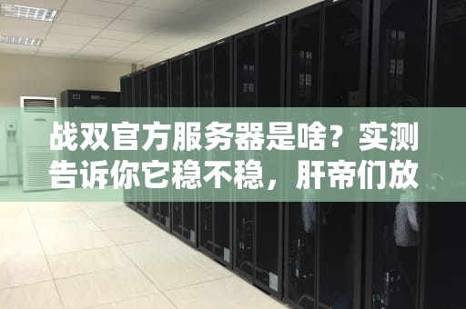 战双官方服务器是啥？实测告诉你它稳不稳，肝帝们放心冲！