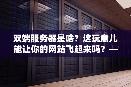 双端服务器是啥？这玩意儿能让你的网站飞起来吗？——一篇让技术小白也能笑出声的科普文