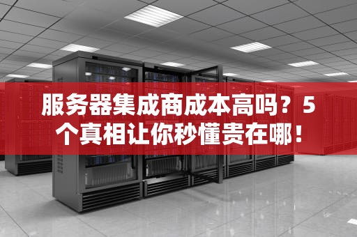 服务器集成商成本高吗？5个真相让你秒懂贵在哪！