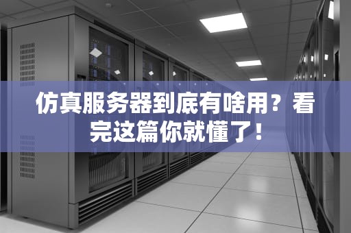 仿真服务器到底有啥用？看完这篇你就懂了！