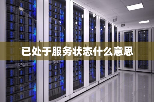 已处于服务状态什么意思