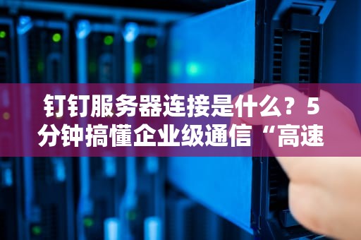 钉钉服务器连接是什么？5分钟搞懂企业级通信“高速公路”
