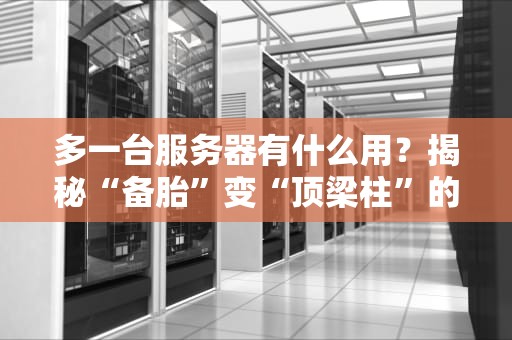 多一台服务器有什么用？揭秘“备胎”变“顶梁柱”的逆袭之路！