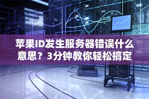 苹果ID发生服务器错误什么意思？3分钟教你轻松搞定！